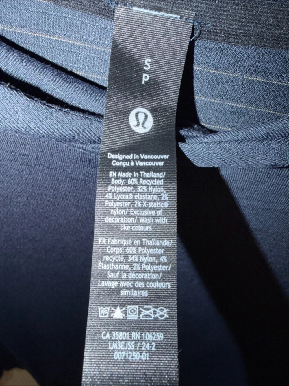 Lululemon License to Train Hoodie Men's Small Blue Stretch Performance Gym $118 - Picture 4 of 7